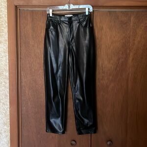 Abercrombie fitch high waisted leather pants